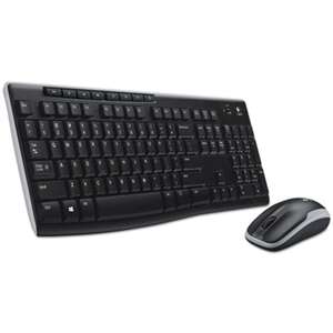 LOGITECH, INC. MK270 Wireless Combo, Keyboard/Mouse, USB, Black
