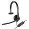 LOGITECH, INC. USB H570e Over-the-Head Wired Headset, Monaural, Black