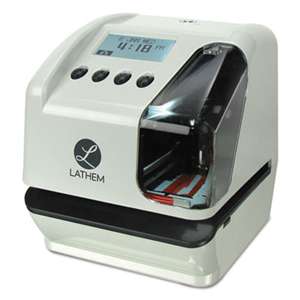 LATHEM TIME CORPORATION LT5000 Electronic Time and Date Stamp, Electronic, Cool Gray