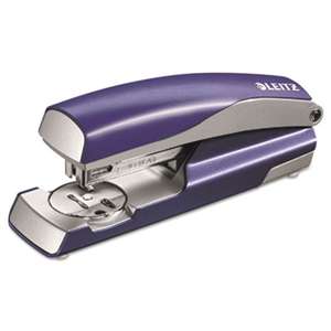 Leitz 55657069 NeXXt Series Style Metal Stapler, Full-Strip, 40-Sheet Capacity, Blue