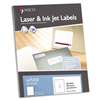 CHARTPAK/PICKETT White Laser/Inkjet Full-Sheet Identification Labels, 8 1/2 x 11, White, 100/Box