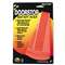 MASTER CASTER COMPANY Giant Foot Doorstop, No-Slip Rubber Wedge, 3-1/2w x 6-3/4d x 2h, Safety Orange