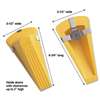 MASTER CASTER COMPANY Giant Foot Magnetic Doorstop, No-Slip Rubber Wedge, 3-1/2w x 6-3/4d x 2h, Yellow