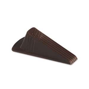 MASTER CASTER COMPANY Giant Foot Doorstop, No-Slip Rubber Wedge, 3-1/2w x 6-3/4d x 2h, Brown, 2/Pack