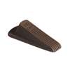 MASTER CASTER COMPANY Big Foot Doorstop, No Slip Rubber Wedge, 2 1/4w x 4 3/4d x 1 1/4h, Brown, 2/Pack