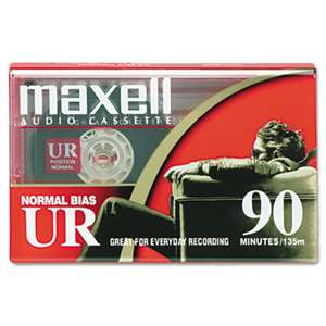 MAXELL CORP. OF AMERICA Dictation & Audio Cassette, Normal Bias, 90 Minutes (45 x 2)