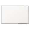 MEAD PRODUCTS Dry-Erase Board, Melamine Surface, 36 x 24, Silver Aluminum Frame