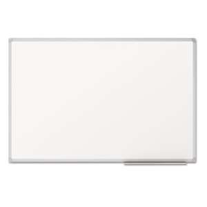 MEAD PRODUCTS Dry-Erase Board, Melamine Surface, 48 x 36, Silver Aluminum Frame