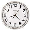 Howard Miller 625561 Hamilton Wall Clock, 12", Silver, 1 AA