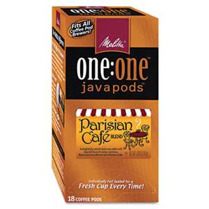 MELITTA USA One:One Coffee Pods, Parisian Cafe, 18 Pods/Box