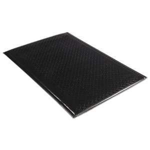 MILLENNIUM MAT COMPANY Soft Step Supreme Anti-Fatigue Floor Mat, 24 x 36, Black