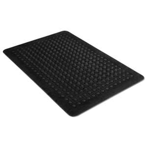 MILLENNIUM MAT COMPANY Flex Step Rubber Anti-Fatigue Mat, Polypropylene, 36 x 60, Black