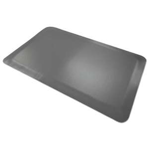 MILLENNIUM MAT COMPANY Pro Top Anti-Fatigue Mat, PVC Foam/Solid PVC, 24 x 36, Gray