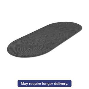 MILLENNIUM MAT COMPANY EcoGuard Diamond Floor Mat, Double Fan, 36 x 96, Charcoal