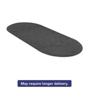 MILLENNIUM MAT COMPANY EcoGuard Diamond Floor Mat, Double Fan, 48 x 96, Charcoal