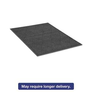 MILLENNIUM MAT COMPANY EcoGuard Diamond Floor Mat, Rectangular, 48 x 96, Charcoal