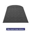 MILLENNIUM MAT COMPANY EcoGuard Diamond Floor Mat, Single Fan, 48 x 96, Charcoal