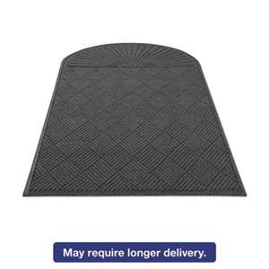 MILLENNIUM MAT COMPANY EcoGuard Diamond Floor Mat, Single Fan, 48 x 96, Charcoal