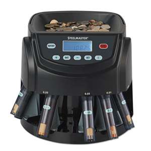 MMF INDUSTRIES Coin Counter/Sorter, Pennies through Dollar Coins