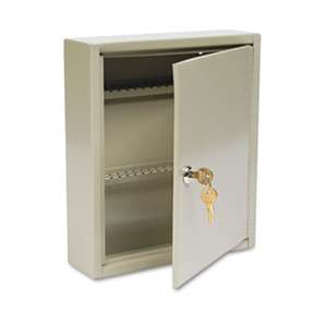 MMF INDUSTRIES Uni-Tag Key Cabinet, 60-Key, Steel, Sand, 10 5/8 x 3 x 12 1/8