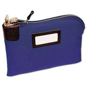 MMF INDUSTRIES Seven-Pin Security/Night Deposit Bag, Two Keys, Cotton Duck, 11 x 8 1/2, Blue