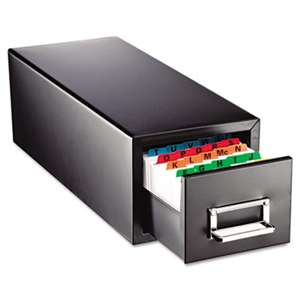 MMF INDUSTRIES Drawer Card Cabinet Holds 1,500 3 x 5 cards, 7 3/4 x 18 1/8 x 7