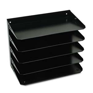 MMF INDUSTRIES Steelmaster Multi-Tier Horizontal Legal Organizers, Five Tier, Steel, Black