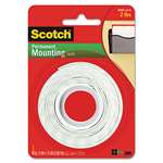 3M/COMMERCIAL TAPE DIV. Foam Mounting Double-Sided Tape, 1/2" Wide x 75" Long