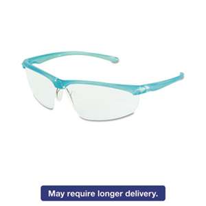 3M/COMMERCIAL TAPE DIV. Refine 201 Safety Glasses, Half-frame, Clear AntiFog Lens, Black Checkered Frame