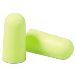 3M 3121250 E·A·Rsoft Yellow Neon Soft Foam Earplugs, Uncorded, Regular Size, 200 Pairs