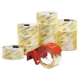 3M/COMMERCIAL TAPE DIV. 3750 Commercial Performance Packaging Tape, 1.88" x 54.6yds, Clear, 12/Pack