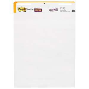 3M/COMMERCIAL TAPE DIV. Self Stick Wall Easel Unruled Pad, 25 x 30, White, 30 Sheets, 2 Pads/Carton