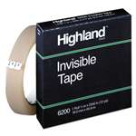 3M/COMMERCIAL TAPE DIV. Invisible Permanent Mending Tape, 3/4" x 2592", 3" Core, Clear