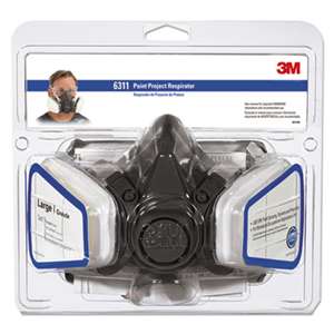 3M/COMMERCIAL TAPE DIV. Half Facepiece Paint Spray/Pesticide Respirator, Large