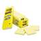 3M/COMMERCIAL TAPE DIV. Canary Yellow Note Pads, 3 x 3, 90-Sheet, 24/Pack