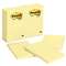 3M/COMMERCIAL TAPE DIV. Original Pads in Canary Yellow, 4 x 6, 100-Sheet, 12/Pack