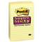 3M/COMMERCIAL TAPE DIV. Canary Yellow Note Pads, Lined, 4 x 6, 90-Sheet, 5/Pack