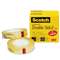 3M/COMMERCIAL TAPE DIV. 665 Double-Sided Tape, 1/2" x 900", 1" Core, Clear, 2/Pack