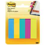 3M/COMMERCIAL TAPE DIV. Page Flag Markers, Assorted Colors,100 Flags/Pad, 5 Pads/Pack
