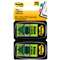 3M/COMMERCIAL TAPE DIV. Arrow Message 1" Page Flags, "Sign and Date", Green, 2 50-Flag Dispensers/Pack