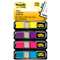 3M/COMMERCIAL TAPE DIV. Small Page Flags in Dispensers, Four Colors, 35/Color, 4 Dispensers/Pack