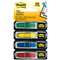 3M/COMMERCIAL TAPE DIV. Arrow 1/2" Page Flags, Blue/Green /Red/Yellow, 24/Color, 96-Flags/Pack