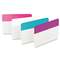 3M/COMMERCIAL TAPE DIV. File Tabs, 2 x 1 1/2, Assorted Pastel, 24/Pack