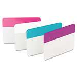 3M/COMMERCIAL TAPE DIV. File Tabs, 2 x 1 1/2, Assorted Pastel, 24/Pack