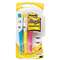 3M/COMMERCIAL TAPE DIV. Flag + Highlighter, Blue/Pink/Yellow, 50 Flags, 3/Pack