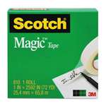 Scotch 81011296 Magic Tape, 1" x 1296", 1" Core, Clear