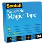 3M/COMMERCIAL TAPE DIV. Removable Tape, 3/4" x 1296", 1" Core, Transparent