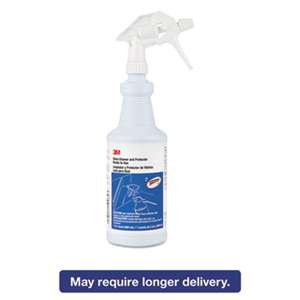 3M/COMMERCIAL TAPE DIV. Ready-to-Use Glass Cleaner with Scotchgard, Apple, 32 oz Spray Bottle, 12/Ctn