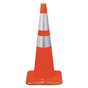 3M/COMMERCIAL TAPE DIV. Reflective Safety Cone, 12 3/4 x 12 3/4 x 28, Orange