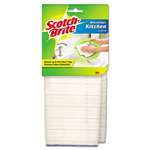 3M/COMMERCIAL TAPE DIV. Kitchen Cleaning Cloth, Microfiber, White, 2/Pack, 12 Packs/Carton